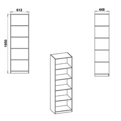 Etajera Marcel Prod KSC-1 RO (Wenge/Birch) Thumb