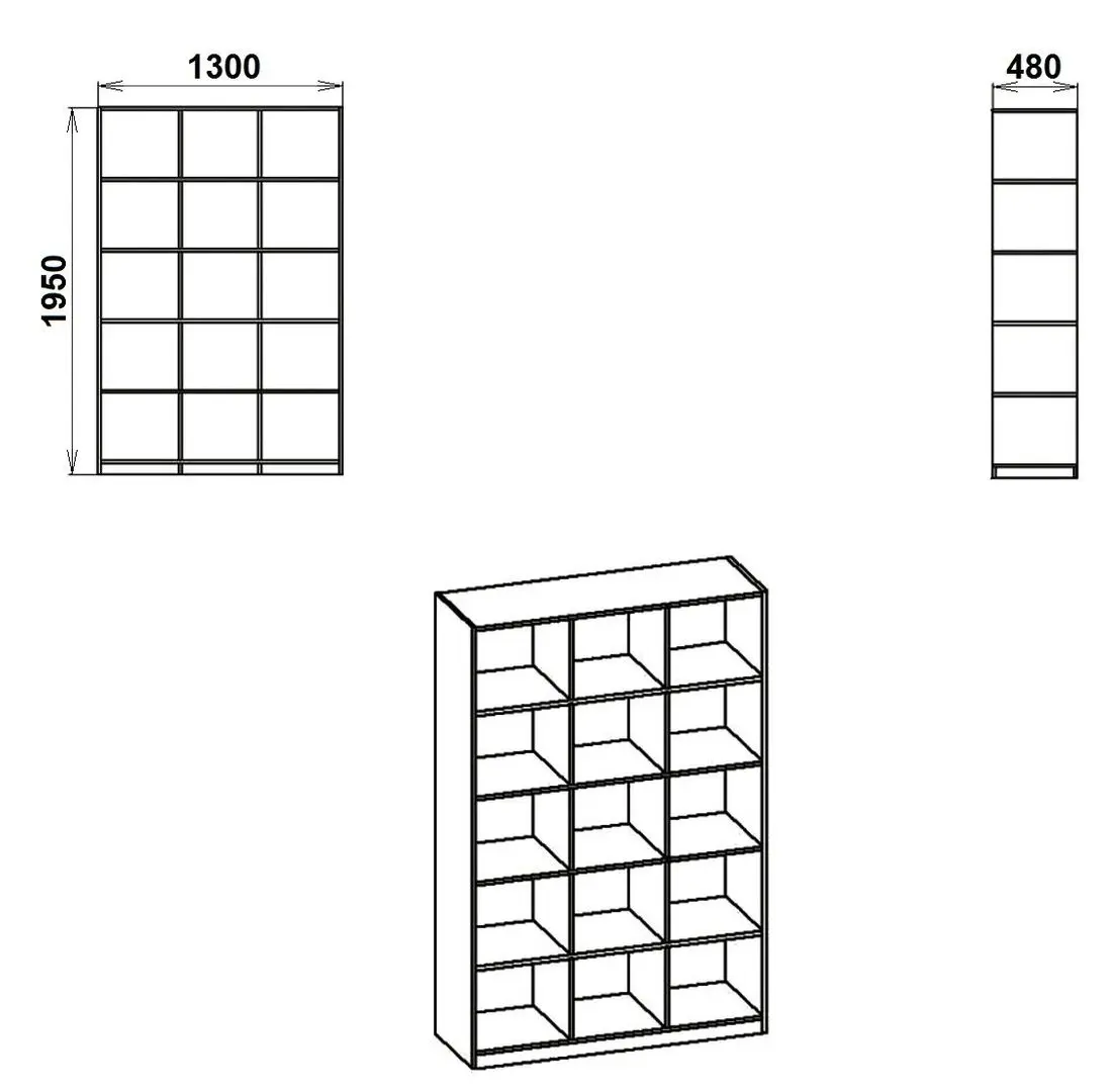 Etajera Marcel Prod KSC-3 RO (Wenge/Birch)