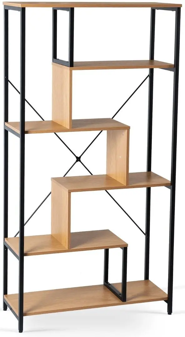 Etajera Mebel Elite Akris (Oak/Black) - 2