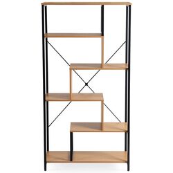 Etajera Mebel Elite Akris (Oak/Black) Thumb