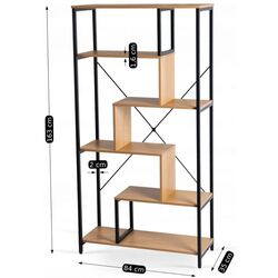 Etajera Mebel Elite Akris (Oak/Black) Thumb