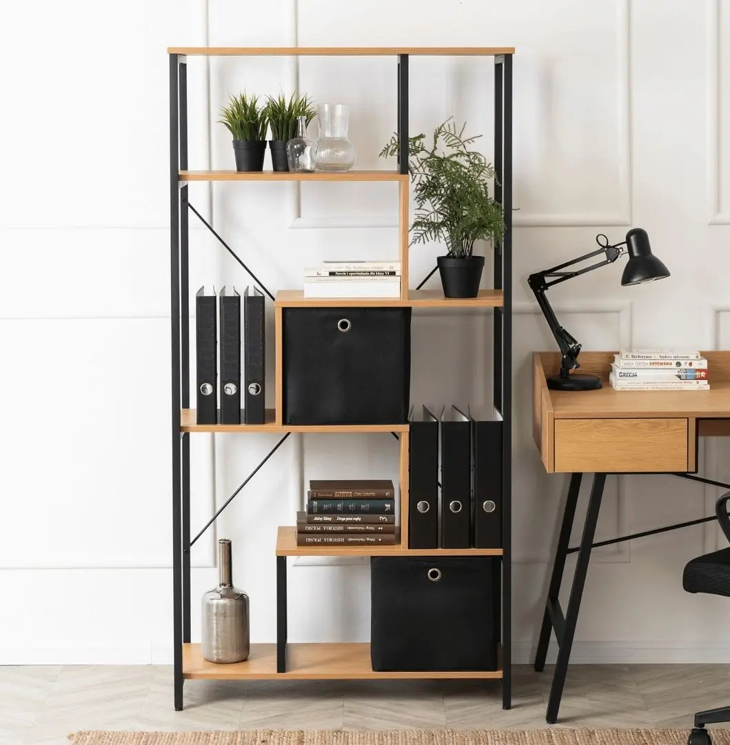 Etajera Mebel Elite Akris (Oak/Black)