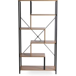 Etajera Mebel Elite Akris (Walnut/Black) Thumb