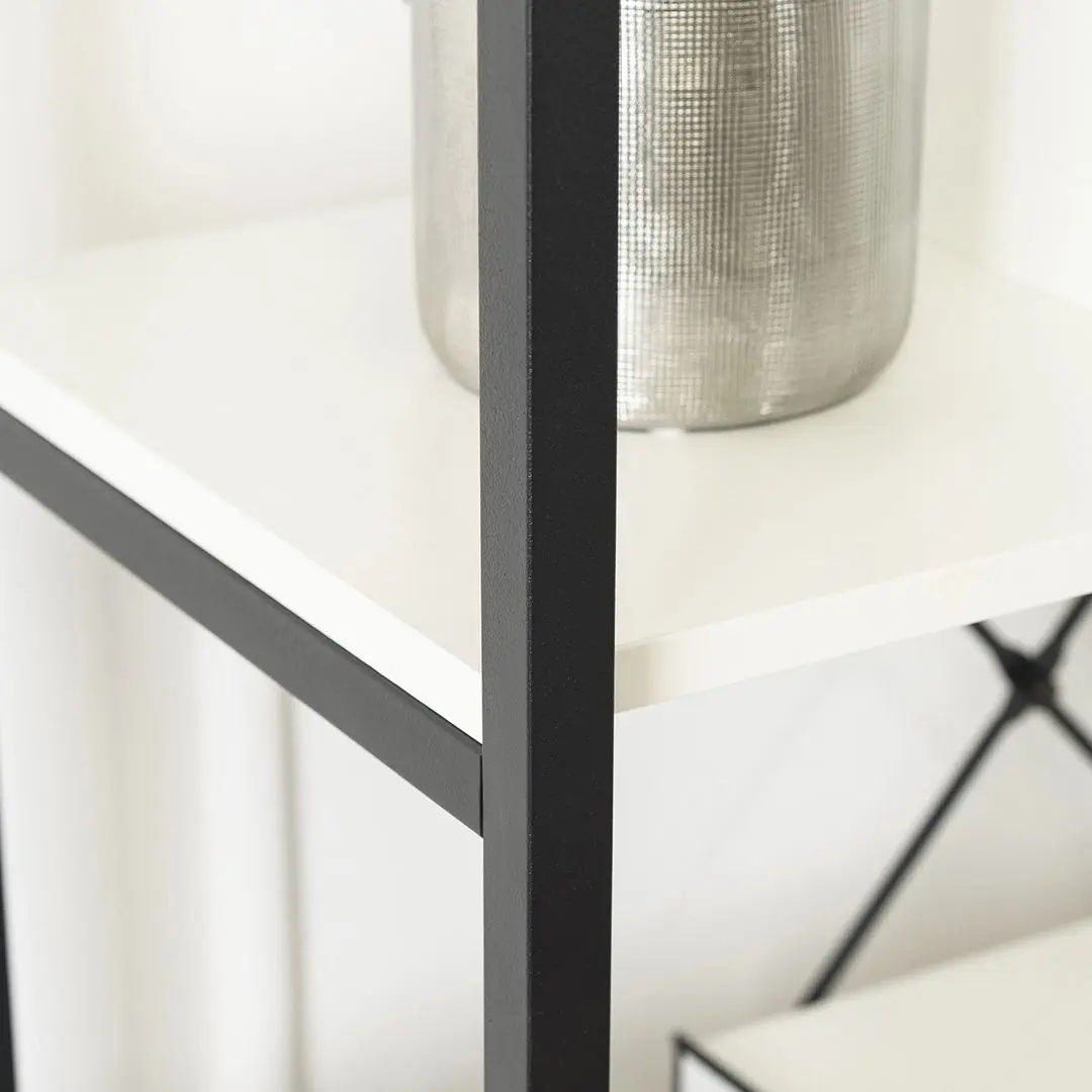 Стеллаж Mebel Elite Akris (White/Black)