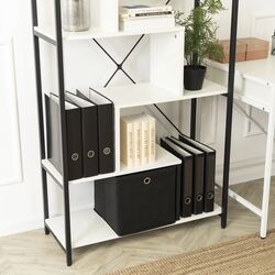 Стеллаж Mebel Elite Akris (White/Black) Thumb