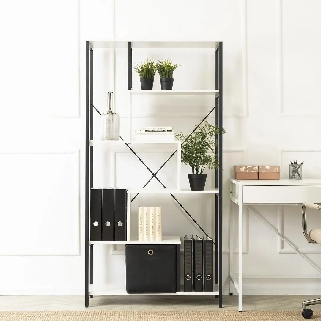 Стеллаж Mebel Elite Akris (White/Black)