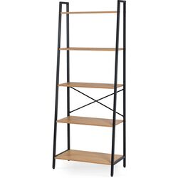 Стеллаж Mebel Elite Erva (Craft Oak Golden/Black) Thumb