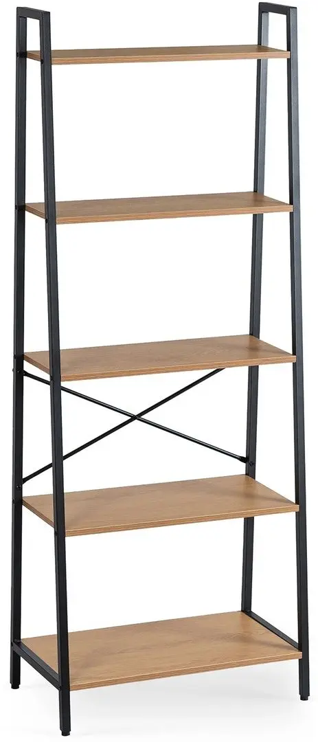 Стеллаж Mebel Elite Erva (Craft Oak Golden/Black) - 5