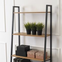 Стеллаж Mebel Elite Erva (Craft Oak Golden/Black) Thumb