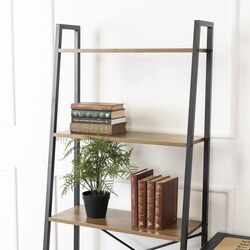 Стеллаж Mebel Elite Erva (Walnut/Black) Thumb