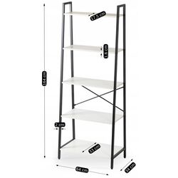 Стеллаж Mebel Elite Erva (White/Black) Thumb