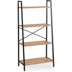 Стеллаж Mebel Elite Gia (Oak/Black) Thumb