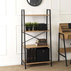 Стеллаж Mebel Elite Gia (Oak/Black)