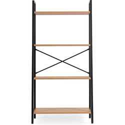 Стеллаж Mebel Elite Gia (Oak/Black) Thumb