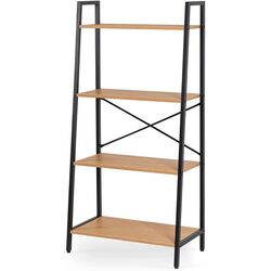 Стеллаж Mebel Elite Gia (Oak/Black) Thumb