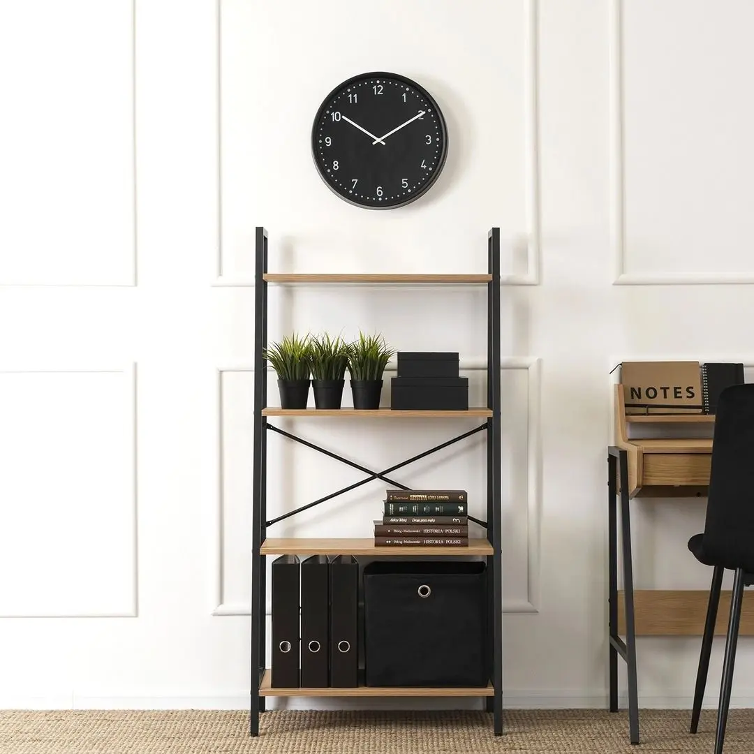 Стеллаж Mebel Elite Gia (Oak/Black) - 6