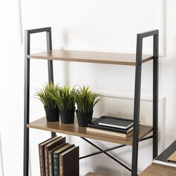 Стеллаж Mebel Elite Gia (Walnut/Black) Thumb