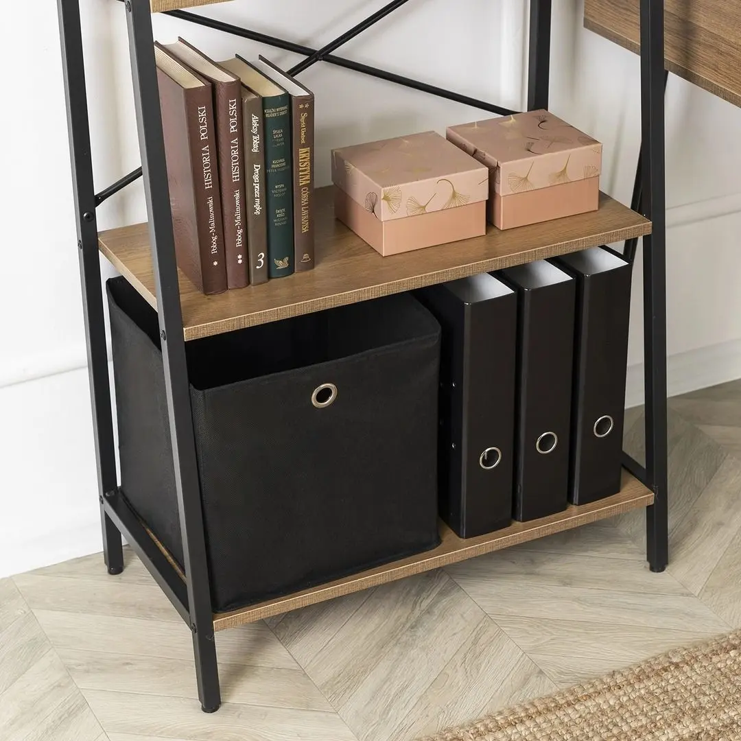 Стеллаж Mebel Elite Gia (Walnut/Black) - 8