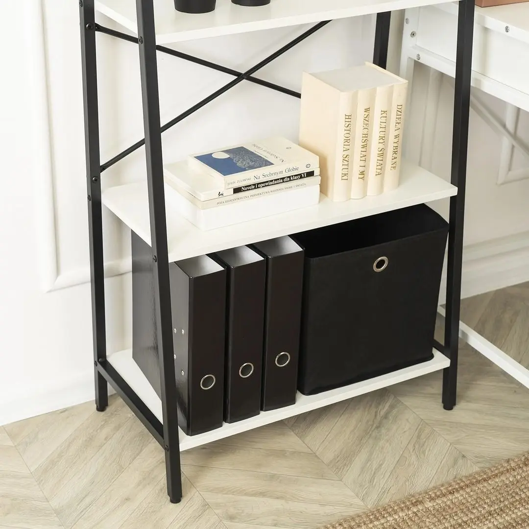 Стеллаж Mebel Elite Gia (White/Black) - 8