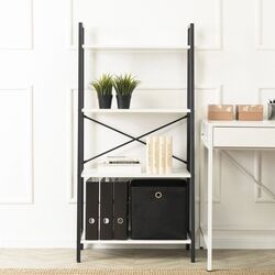 Стеллаж Mebel Elite Gia (White/Black) Thumb