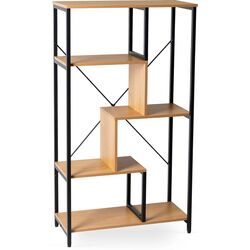 Стеллаж Mebel Elite Tim (Craft Oak Golden/Black) Thumb