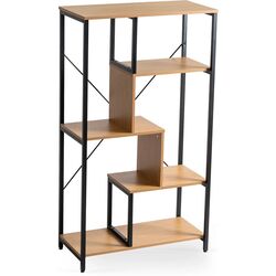 Стеллаж Mebel Elite Tim (Craft Oak Golden/Black) Thumb