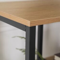 Стеллаж Mebel Elite Tim (Craft Oak Golden/Black) Thumb