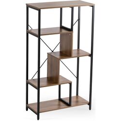 Etajera Mebel Elite Tim (Walnut/Black) Thumb