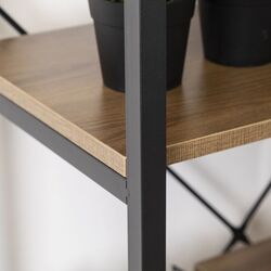 Etajera Mebel Elite Tim (Walnut/Black) Thumb