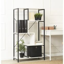 Стеллаж Mebel Elite Tim (White/Black)