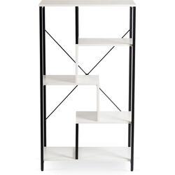 Стеллаж Mebel Elite Tim (White/Black) Thumb