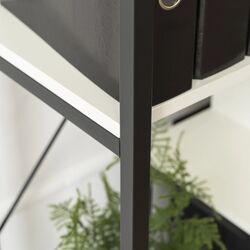 Стеллаж Mebel Elite Tim (White/Black) Thumb