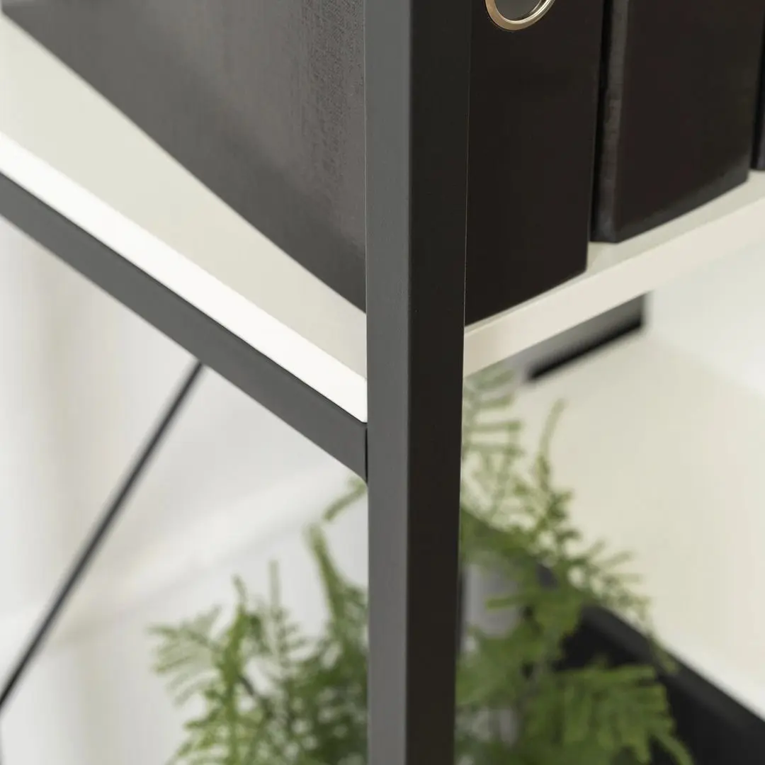 Стеллаж Mebel Elite Tim (White/Black) - 7