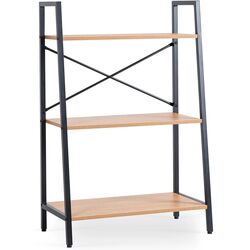 Стеллаж Mebel Elite Vior (Craft Oak Golden/Black) Thumb