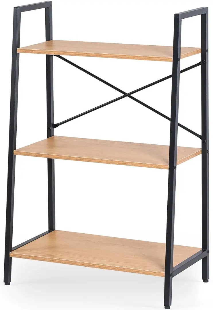 Стеллаж Mebel Elite Vior (Craft Oak Golden/Black) - 5