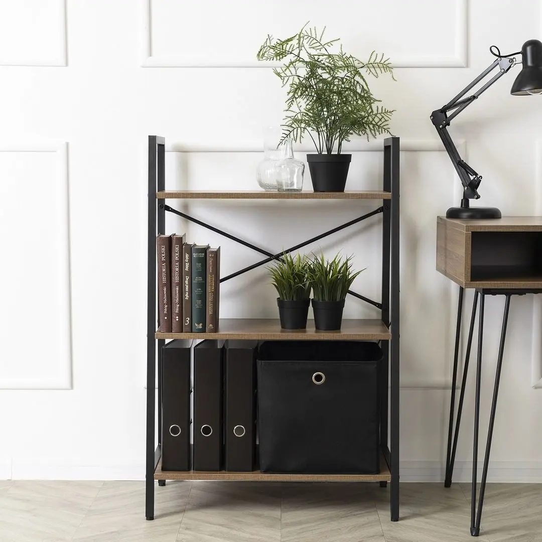 Стеллаж Mebel Elite Vior (Walnut/Black) - 6