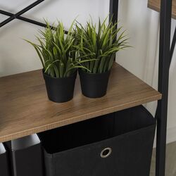 Стеллаж Mebel Elite Vior (Walnut/Black) Thumb