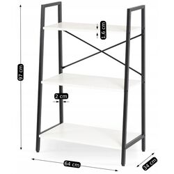 Стеллаж Mebel Elite Vior (White/Black) Thumb