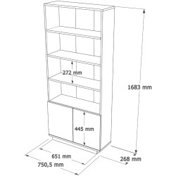 Etajera Mirage Design Future FR16-AW (Pine/White) Thumb