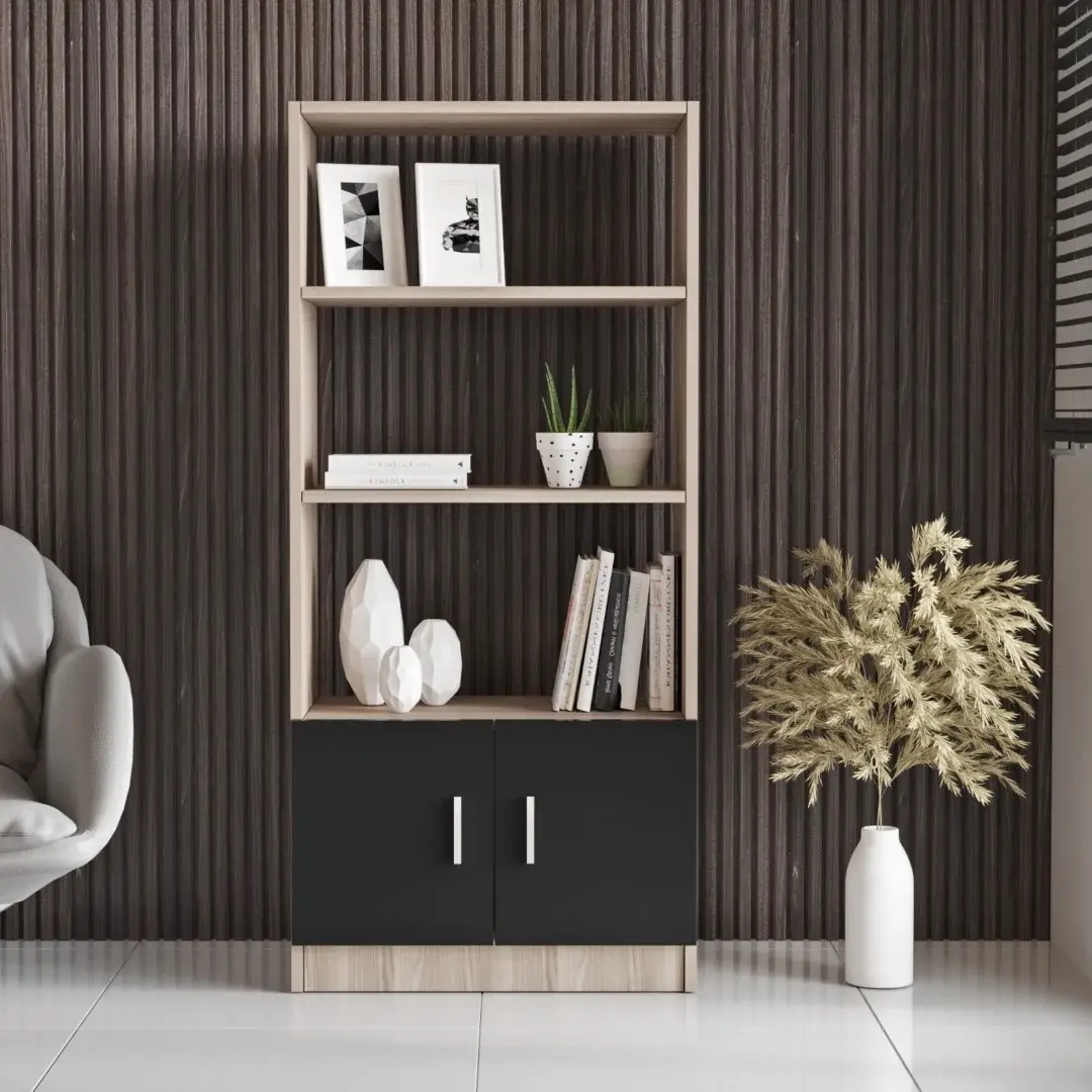 Etajera Mirage Design Vario VO4-OB (Oak/Larex Black)