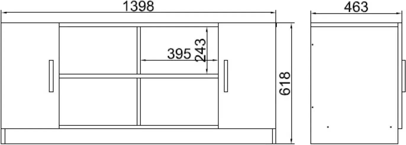Etajera Mirage Design Vario VO6-OB (Oak/Larex Black)