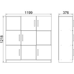 Etajera Mirage Design Vario VO7-W (White) Thumb
