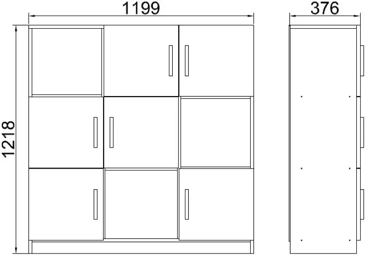Etajera Mirage Design Vario VO7-W (White)