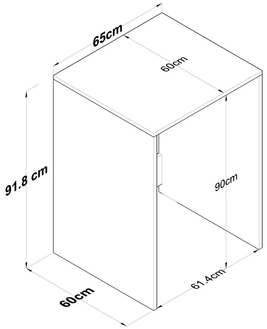 Etajera suprapusa Mirage Meble Rani KD103 S (White/Walnut)