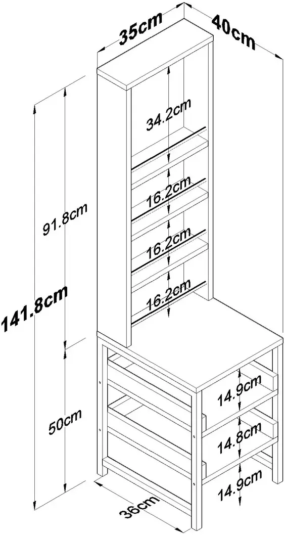 Etajera Mirage Meble BJ147 (White)