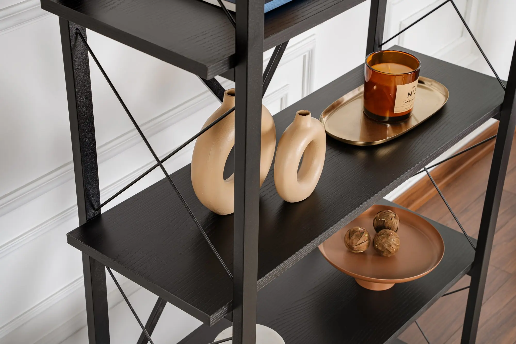 Etajera Mirage Meble Elysian (Black)