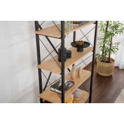 Etajera Mirage Meble Elysian (Oak/Black) Thumb