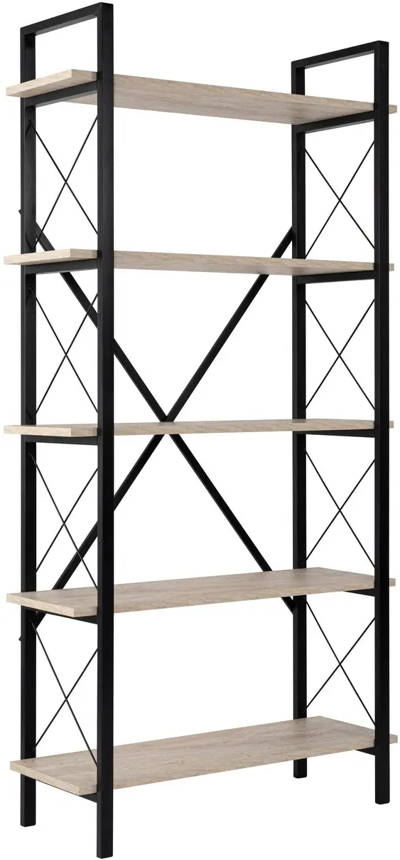 Etajera Mirage Meble Elysian (Travertine/Black)