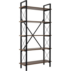 Etajera Mirage Meble Elysian (Walnut/Black) Thumb