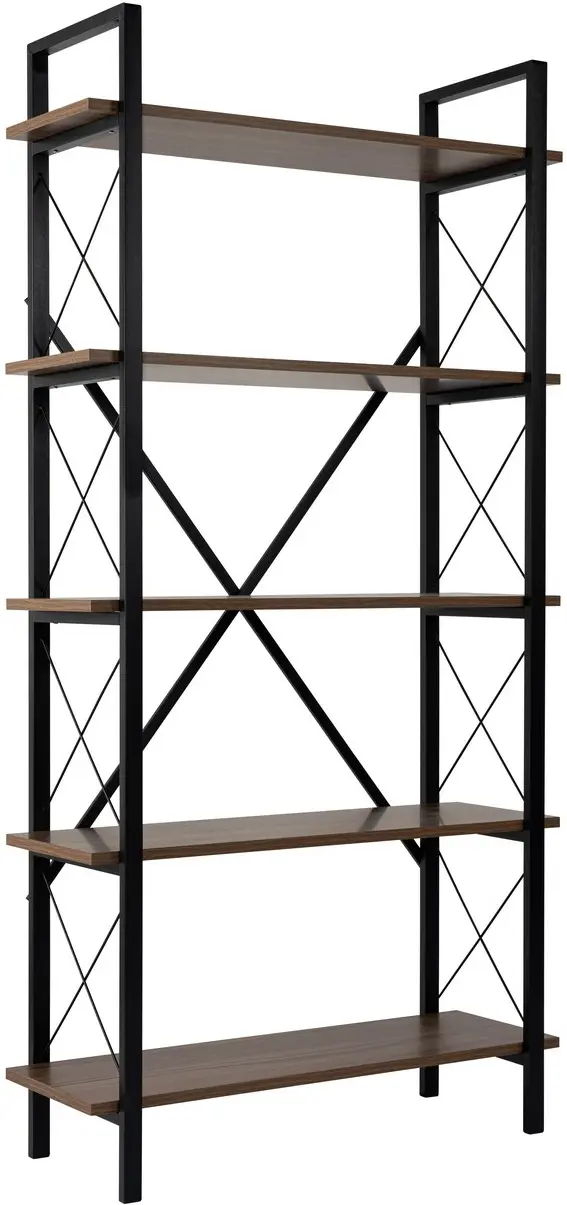 Etajera Mirage Meble Elysian (Walnut/Black)